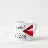 Espresso Tasse - "Designated Talker" (Vorderseite Rechts)