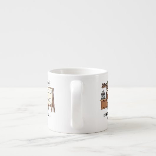 Espresso Tasse - Funny Coffee Cup Geschenk (Rückseite)