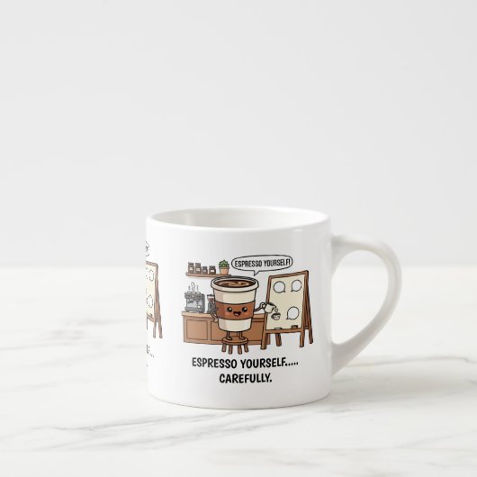Espresso Tasse - Funny Coffee Cup Geschenk (Rechts)