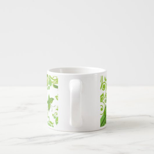 Espresso Tasse Green Floral (Rückseite)