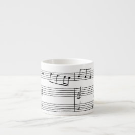 Espresso-Tasse - Hand schriftliche Musik Espressotasse