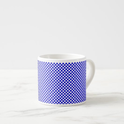 Espresso-Tasse in Blau und Weiß Espressotasse (Vorderseite Rechts)