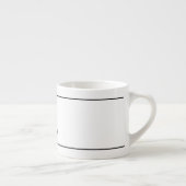 ESPRESSO Tasse MIT DIY INITIALE (Rechts)