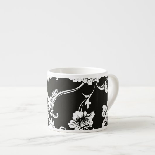 Espresso Tasse Schwarz/Weiß (Vorderseite Rechts)