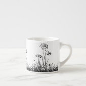 Espresso-Tasse - Silhouette der Wildblume Espressotasse (Rechts)