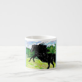 Espresso Tasse Thunder Black Stallion