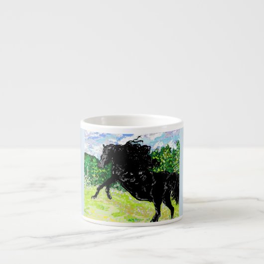 Espresso Tasse Thunder Black Stallion (Vorderseite)