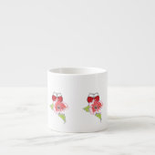 Espresso Tasse : Weingläser mit wilden Blume (Vorderseite)