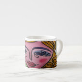 Espresso-Tasse (Whimsical Woman 02) Espressotasse (Vorderseite Rechts)