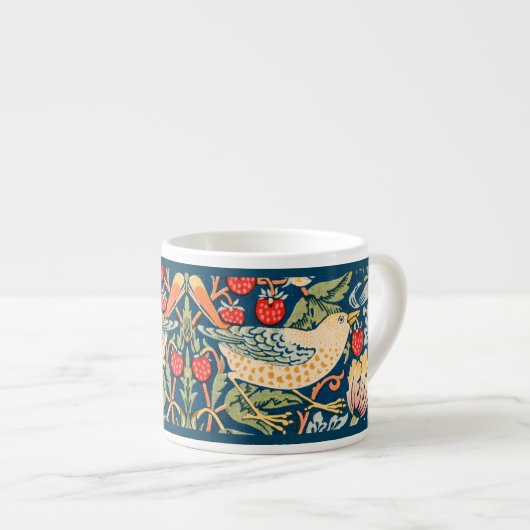 ESPRESSO-TASSE: WILLIAM MORRIS : STRAWBERRY THIEVE ESPRESSOTASSE (Vorderseite Rechts)
