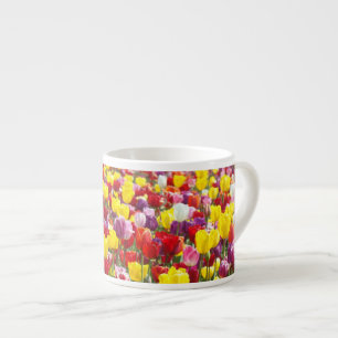 Espresso-Tassen benutzerdefinierte Frühlings-Tulpe Espressotasse