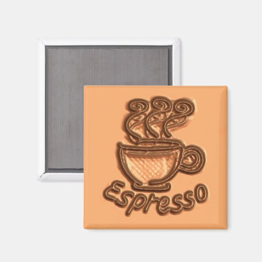 Espresso Tile Magnet (Vorderseite/Rückseite)