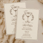 Espresso Tini Bit Ältere Elegant 30. Geburtstag Einladung<br><div class="desc">Diese eleganten Espressomartini laden zum 30. Party ein. Dazu gehören eine glamouröse Goldgrenze und minimalistische Cocktailgrafiken. Finden Sie passende Party-Artikel in meinem Shop.</div>