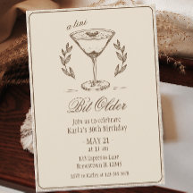 Espresso Tini Bit Ältere Elegant 30. Geburtstag