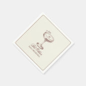 Espresso Tini Bit Older Elegante Geburtstag Serviette (Ecke)