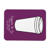 Espresso to go Business plum Magnet (Horizontal)