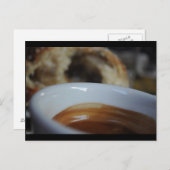 Espresso und Cinnamon roll Postkarte (Vorne/Hinten)