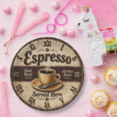 Espresso Vintage Coffee Bar Pappteller (Party)