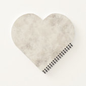 Espresso Violino Violine aus Kaffeebohnen- Notizblock (Rückseite)