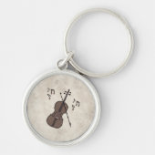 Espresso Violino Violine aus Kaffeebohnen- Schlüsselanhänger (Vorne)