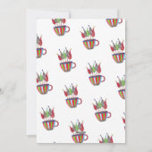 Espresso Weihnachtsbaumen Feiertagskarte (Rückseite)