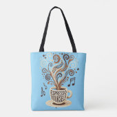  Espresso Yourself – Brewed Creativity Tote Tasche (Rückseite)