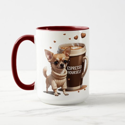 Espresso Yourself – Coffee Chihuahua Edition Tasse (Links)