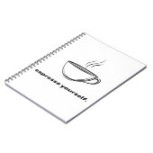 Espresso Yourself Coffee Lover Notizbuch Notizblock (Linke Seite)