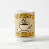 Espresso Yourself – Fun Coffee Lover Graphic Tee Kaffeetasse (Mittel)