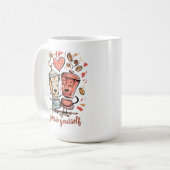 Espresso yourself funny coffee lover graphic art kaffeetasse (Vorderseite Links)