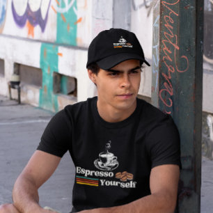 Espresso Yourself Retro-Kaffeedesign T-Shirt