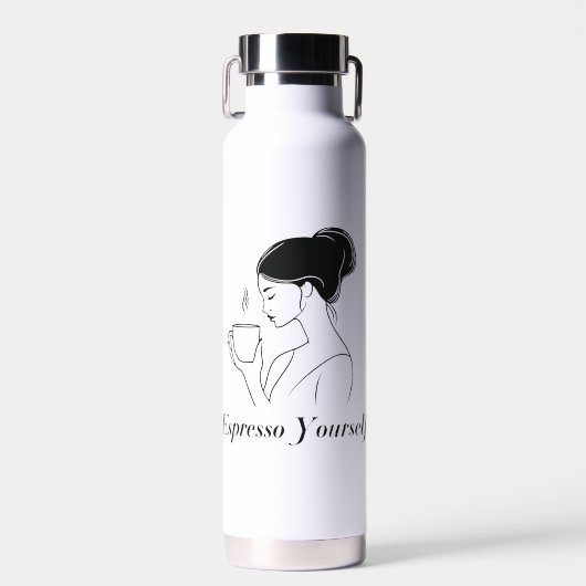 ☕ Espresso Yourself 💭 Trinkflasche (Vorne)