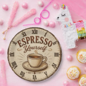 Espresso Yourself Vintage Coffee Pappteller (Party)