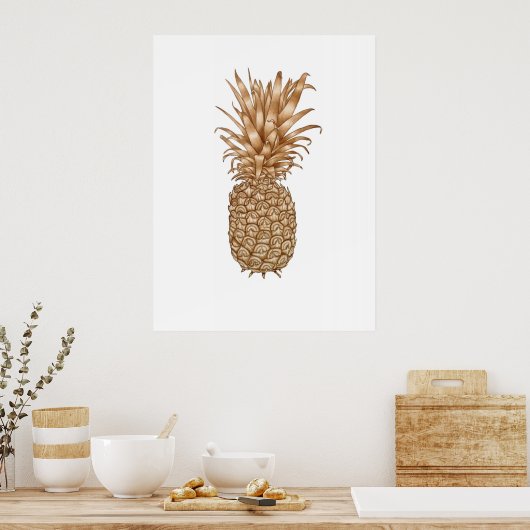 Espressoananas Poster (Küche)