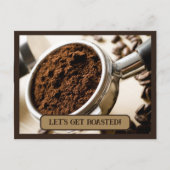 Espressoferien für Cappuccino Einladungspostkarte (Vorderseite)