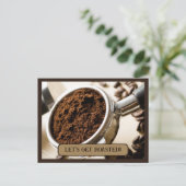 Espressoferien für Cappuccino Einladungspostkarte (Stehend Vorderseite)