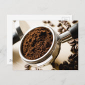 Espressoferien für Cappuccino Postkarte (Vorne/Hinten)