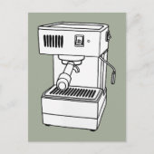 Espressomaschine Postkarte (Vorderseite)