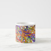 Espressoschale mit buntem abstraktem Entwurf Espressotasse (Vorderseite)