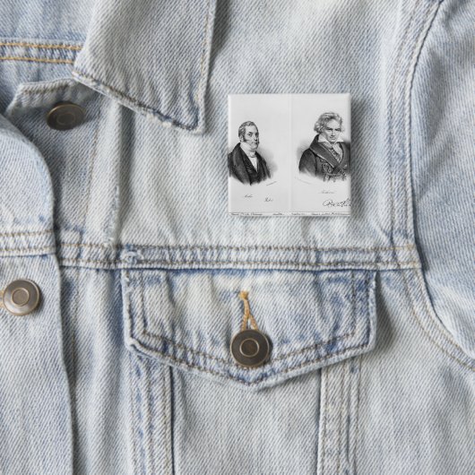 Esprit Auber und Ludwig van Beethoven Button (Beispiel)