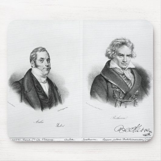 Esprit Auber und Ludwig van Beethoven Mousepad (Vorne)