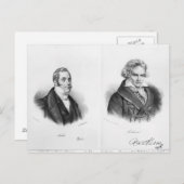 Esprit Auber und Ludwig van Beethoven Postkarte (Vorne/Hinten)