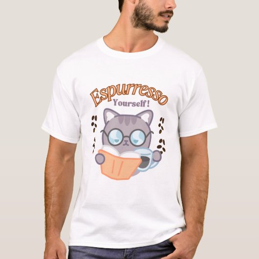 Espurresso - Ihr selbst Coffee Chat Design T-Shirt (Vorderseite)