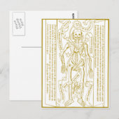 Esqueleto esotérico postkarte (Vorne/Hinten)