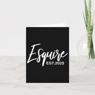 Esquire Est 2025 Future Lawyers Law Student Gradua Karte