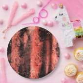 Esquisita textura coral avermelhado amassado pappteller (Party)