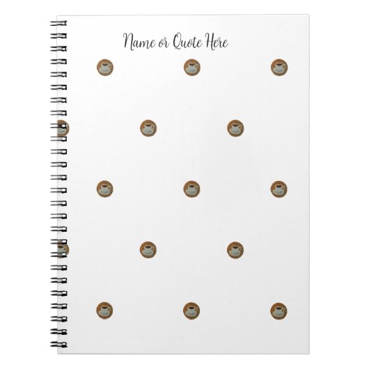 Esresso Coffee Spiral Photo Notebook Notizblock (Vorderseite)