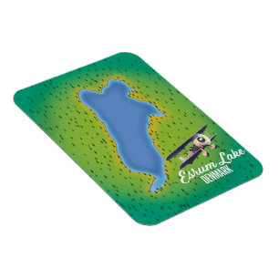 Esrum Lake Denmark Reisekarte Magnet