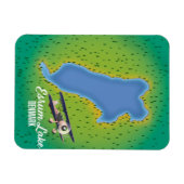 Esrum Lake Denmark Reisekarte Magnet (Horizontal)