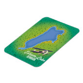 Esrum Lake Denmark Reisekarte Magnet (Linke Seite)